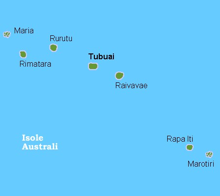 Arcipelago delle Isole Australi - Mappa del territorio